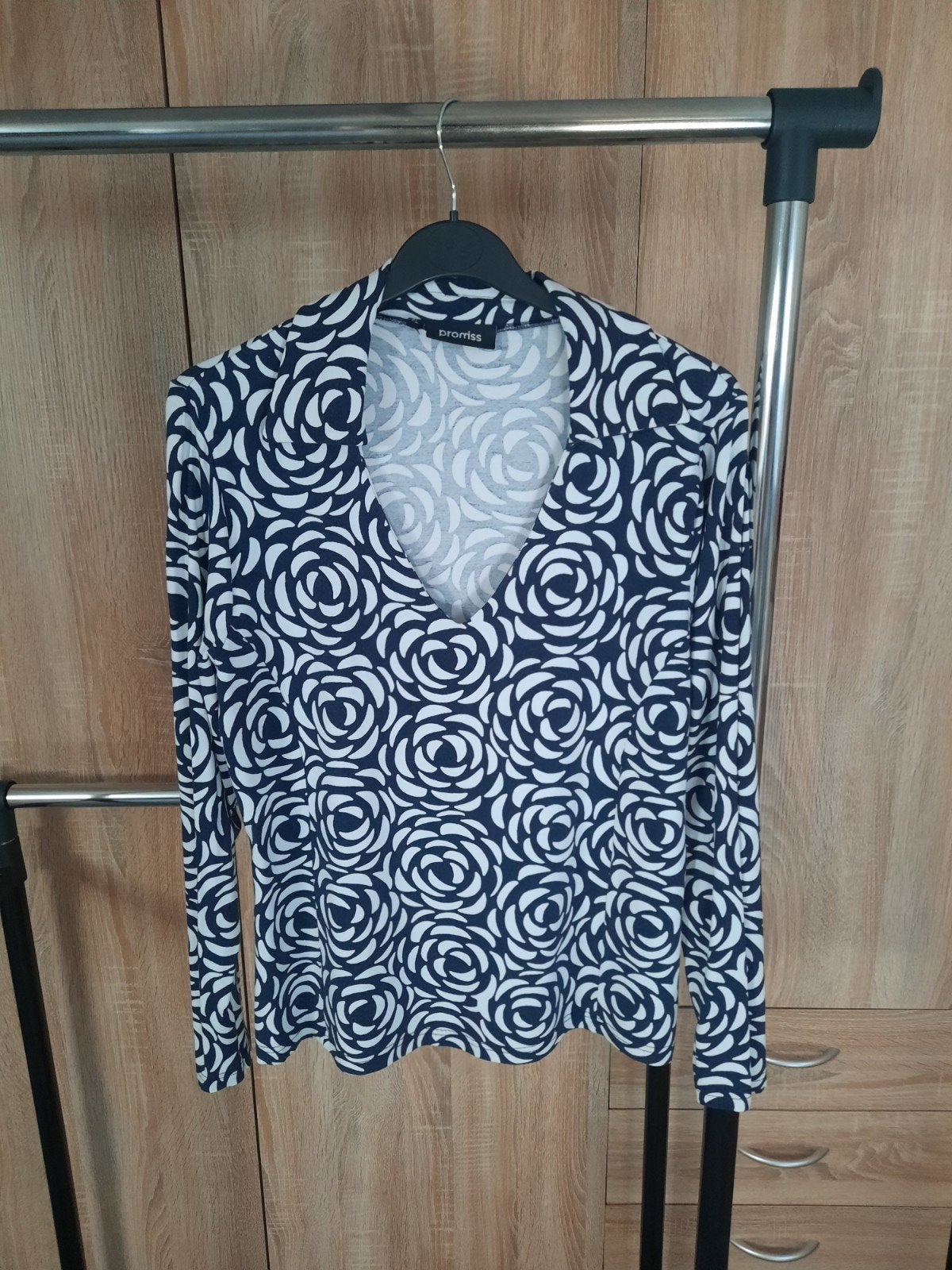 Net shirt maat L, Promiss, Ophalen of Verzenden, Blauw, Lange mouw