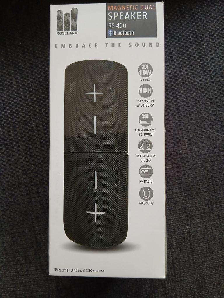 Roseland RS-400 Magnetische Dubbele Bluetooth Speaker, Audio, Tv en Foto, Luidsprekers, Nieuw, Overige typen, Minder dan 60 watt