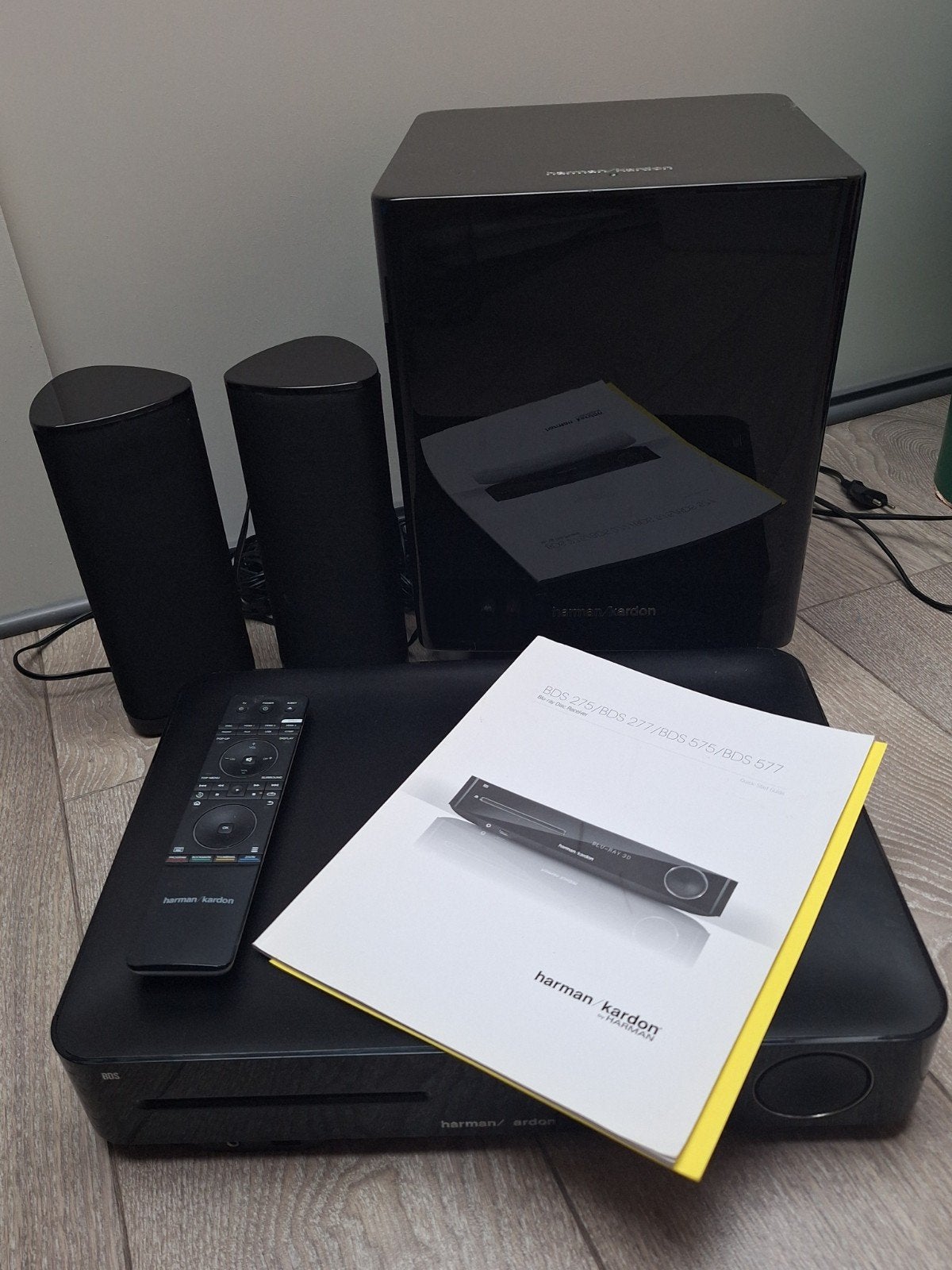 Harman Kardon Home Cinema Set(BDS Receiver+Subwoofer+speaker, Gebruikt, Blu-ray-speler, 5.1-systeem, Ophalen