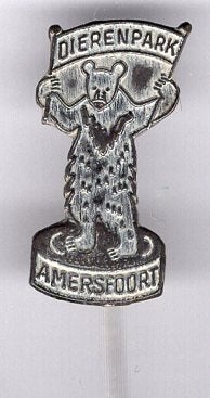 Dierenpark Amersfoort zilverkleurig speldje ( N_001a), Verzenden, Zo goed als nieuw, Dier of Natuur, Speldje of Pin