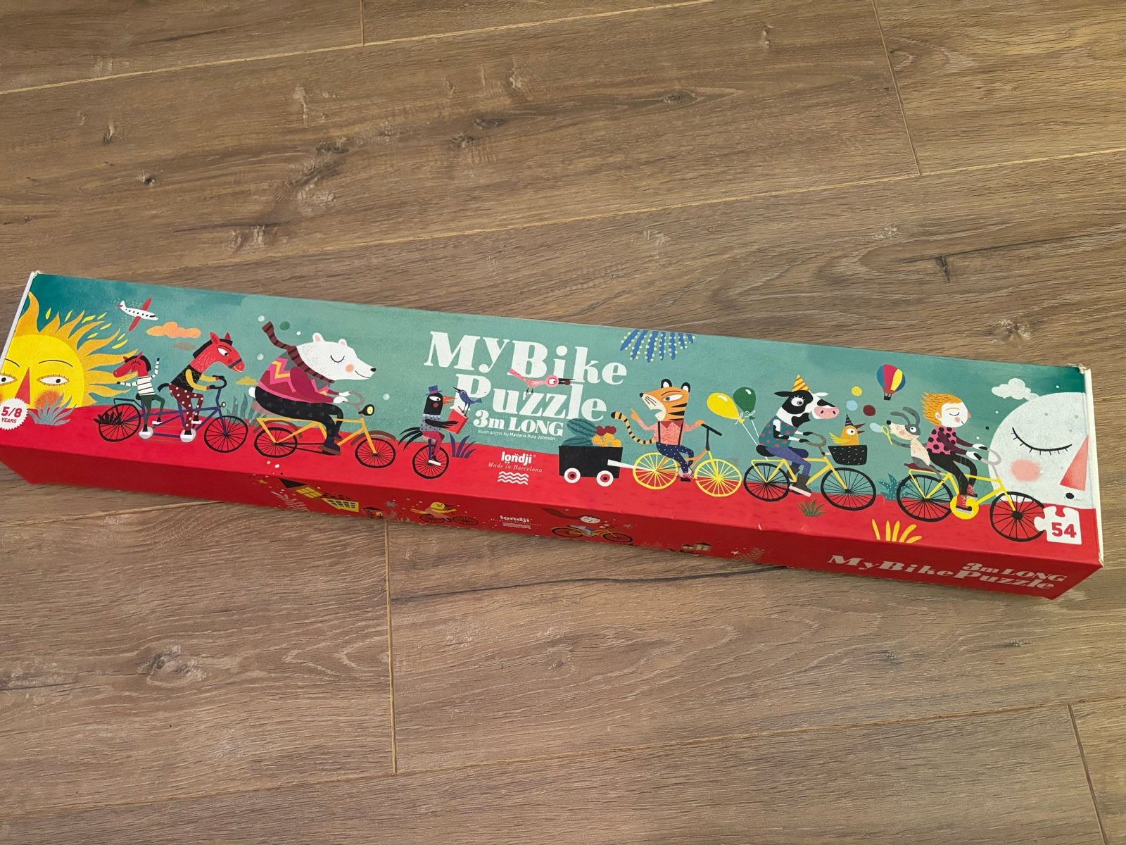 Londji My Bike Puzzel 3m Lang - 54 Stukjes, Ophalen, Meer dan 50 stukjes, Zo goed als nieuw, 2 tot 4 jaar