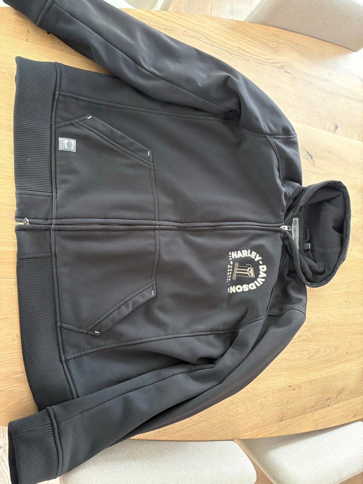 Harley-Davidson Hoodie Zwart met protectie, Ophalen of Verzenden, Zo goed als nieuw