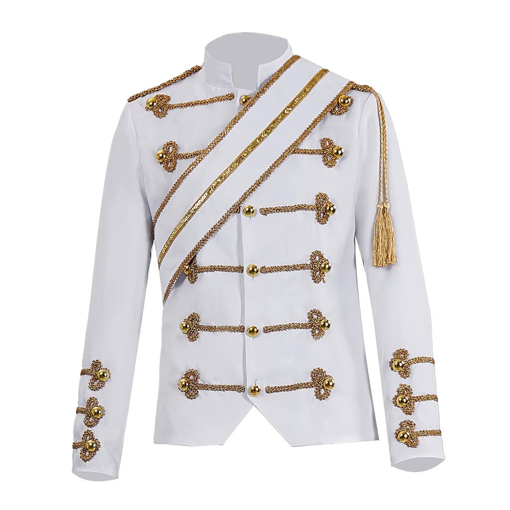 Heren witte victoriaanse jas, Kleding | Heren, Carnavalskleding en Feestkleding, Nieuw, Kleding, Historisch, Overige maten, Verzenden