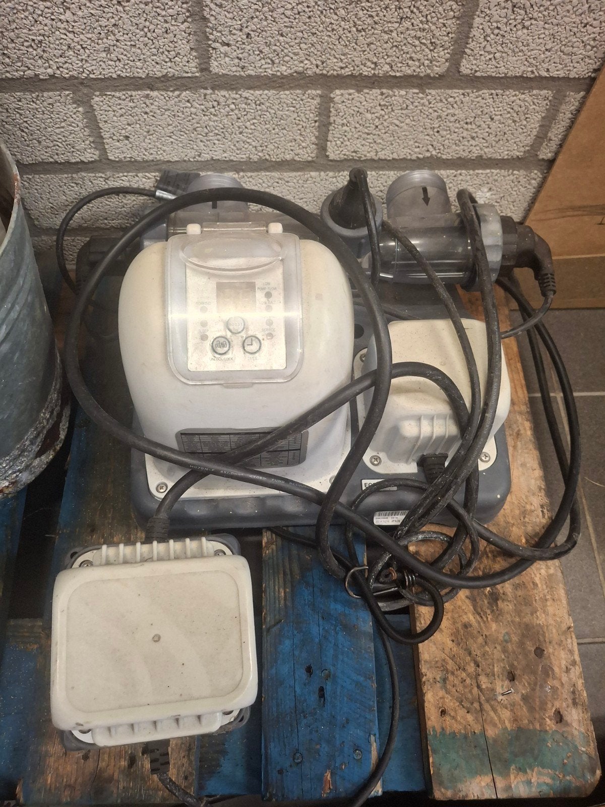 zoutwater systeem intex, Tuin en Terras, Zwembad-toebehoren, Ophalen, Gebruikt, Zwembadpomp