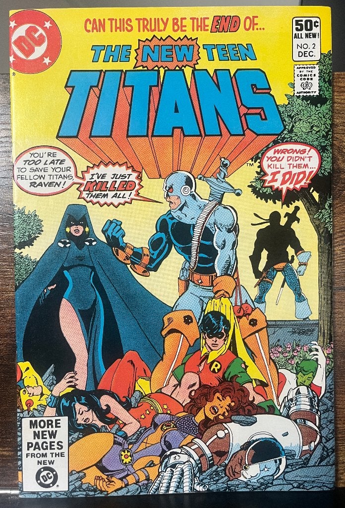 The New Teen Titans #2 (DC Comics) 1st Deathstroke, Eén comic, Amerika, Ophalen of Verzenden, Zo goed als nieuw