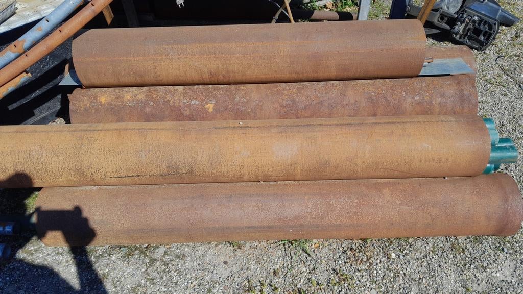 Ijzeren buizen rond 21 cm, Doe-het-zelf en Verbouw, Metalen, Ophalen, Zo goed als nieuw, IJzer