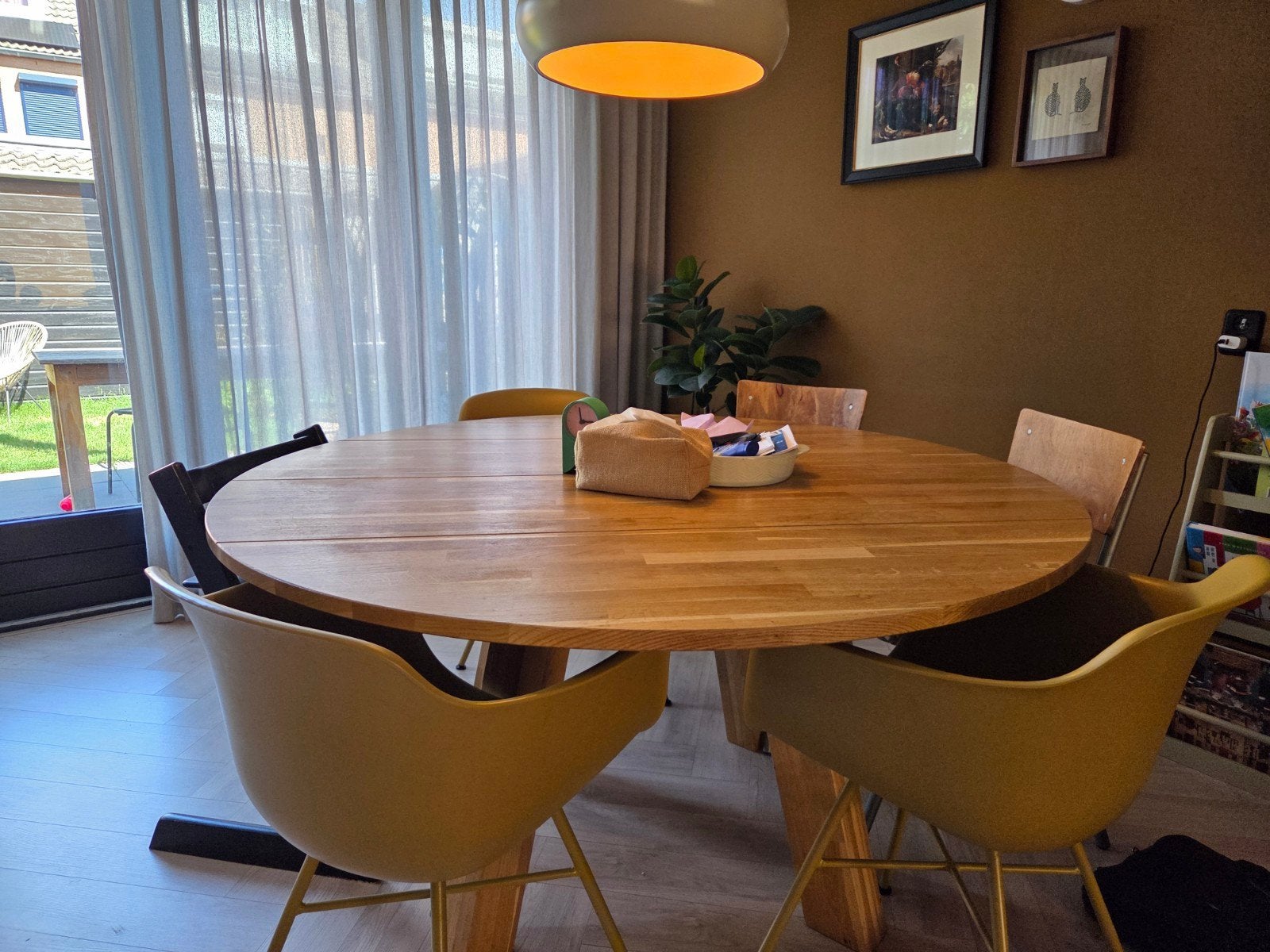 woood rhonda eettafel 6 personen, Huis en Inrichting, Tafels | Eettafels, Ophalen, 100 tot 150 cm, 100 tot 150 cm, Eikenhout