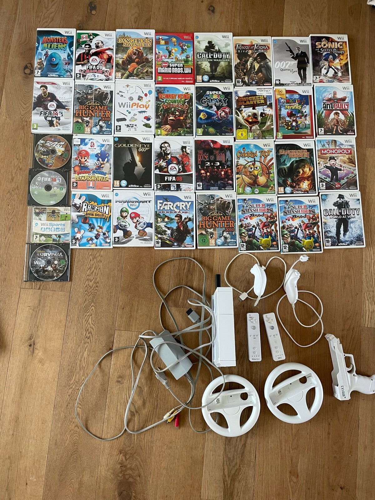 Wii Console met 30+ Games en Accessoires, Avontuur en Actie, Gebruikt, Vanaf 18 jaar, Eén computer