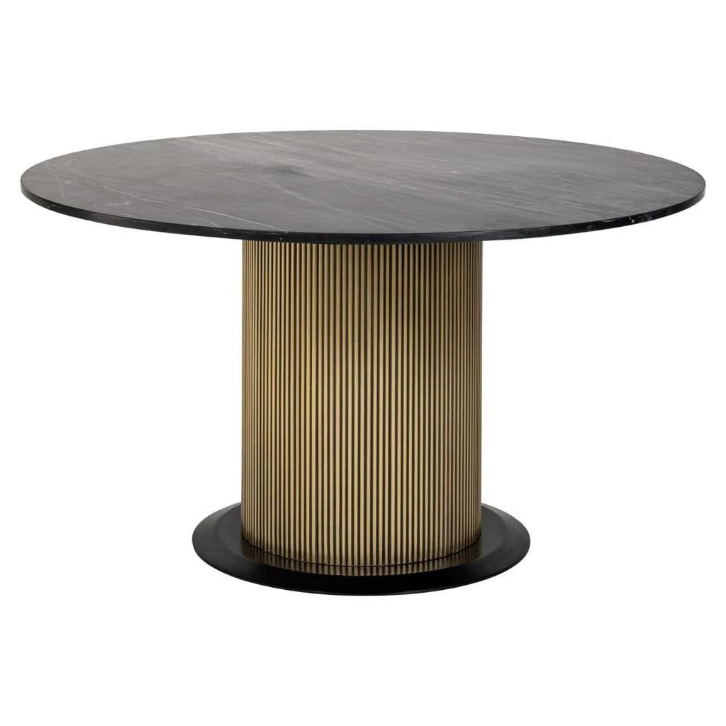 Richmond eettafel Ironville marmer rond 140 cm, Huis en Inrichting, Ophalen, Rond, Nieuw, Vijf personen of meer
