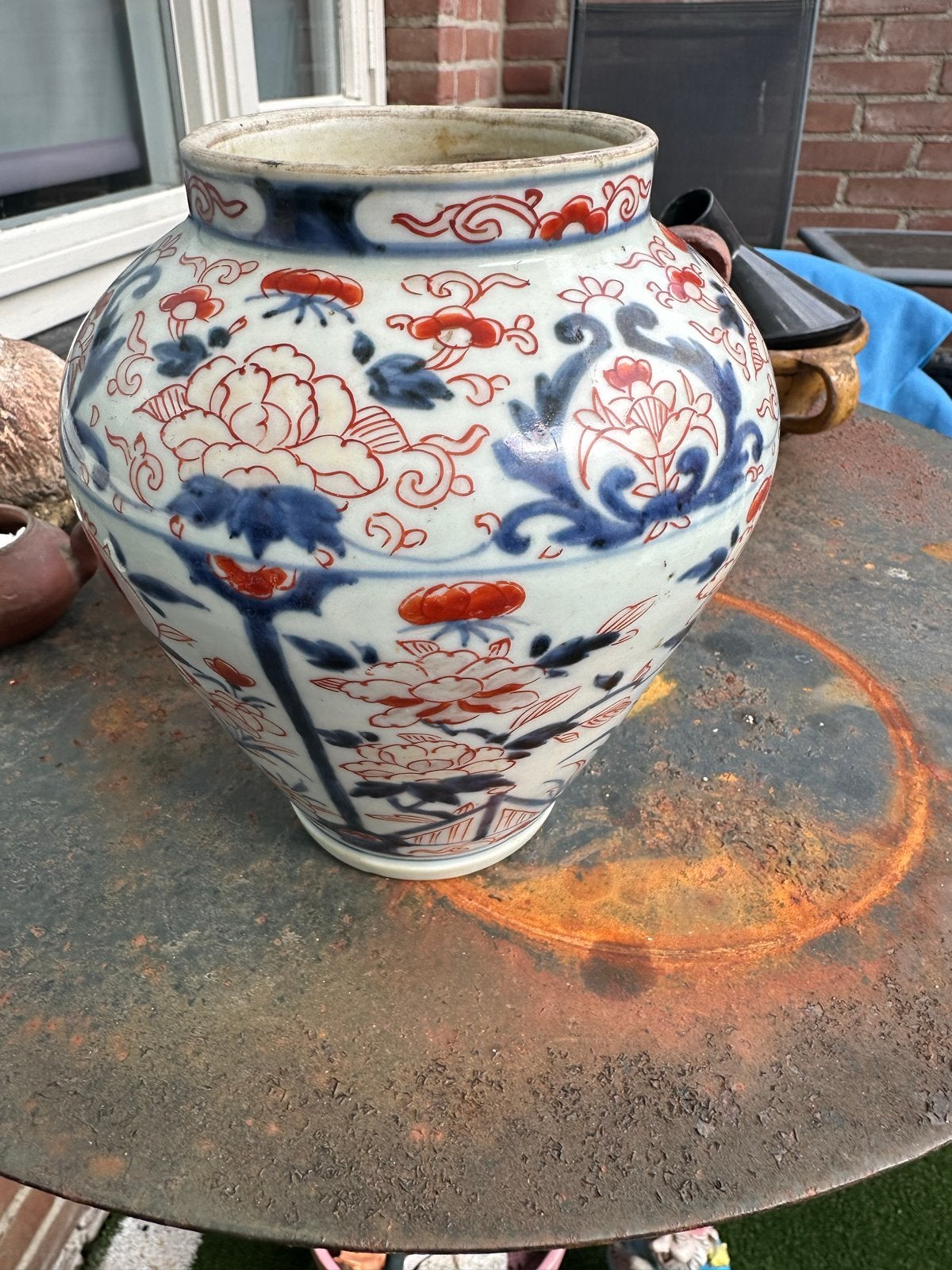 Antieke Japanse Imari vaas, Edo periode, Antiek en Kunst, Ophalen