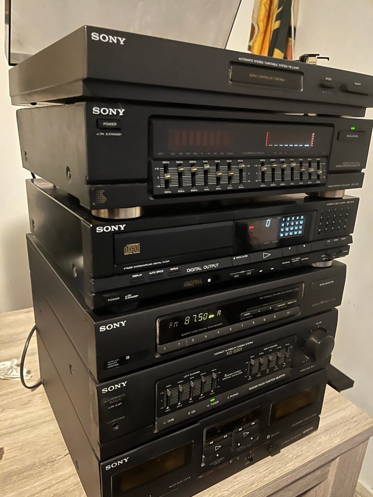 Vintage SONY Stereo set, Ophalen, Gebruikt, Cd-speler, Sony