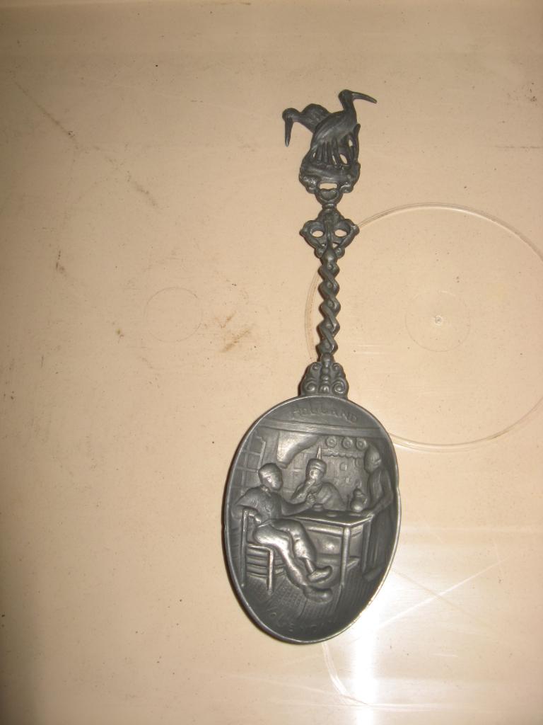 Tinnen sierlepels, Antiek en Kunst, Antiek | Tin, Ophalen of Verzenden