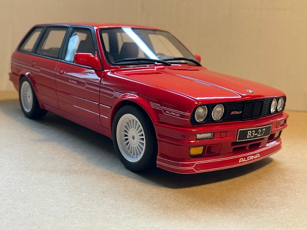 BMW 327i B3 Alpine  (e30) Touring  rood   1/18 Otto, Ophalen of Verzenden, Nieuw, Auto, OttOMobile