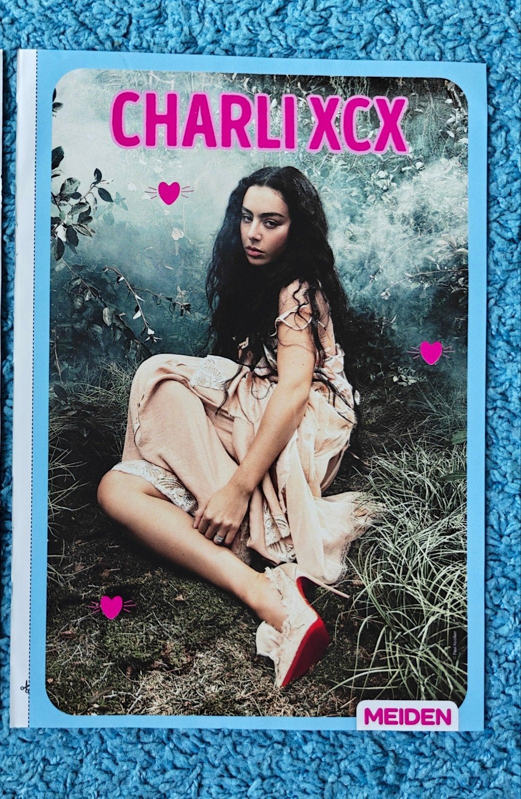 Charli XCX poster meiden magazine, Rechthoekig Staand, A4 of kleiner, Nieuw, Ophalen of Verzenden