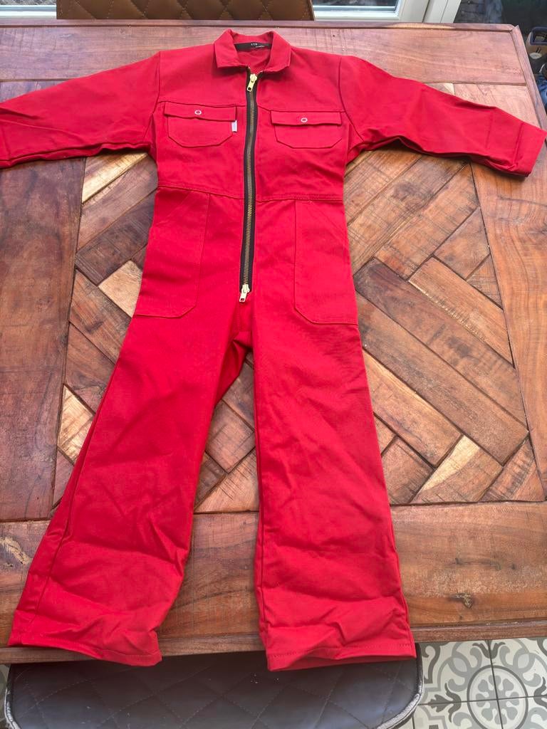 Havep rode kinderoverall maat 110, Ophalen of Verzenden, Zo goed als nieuw, Jongen of Meisje