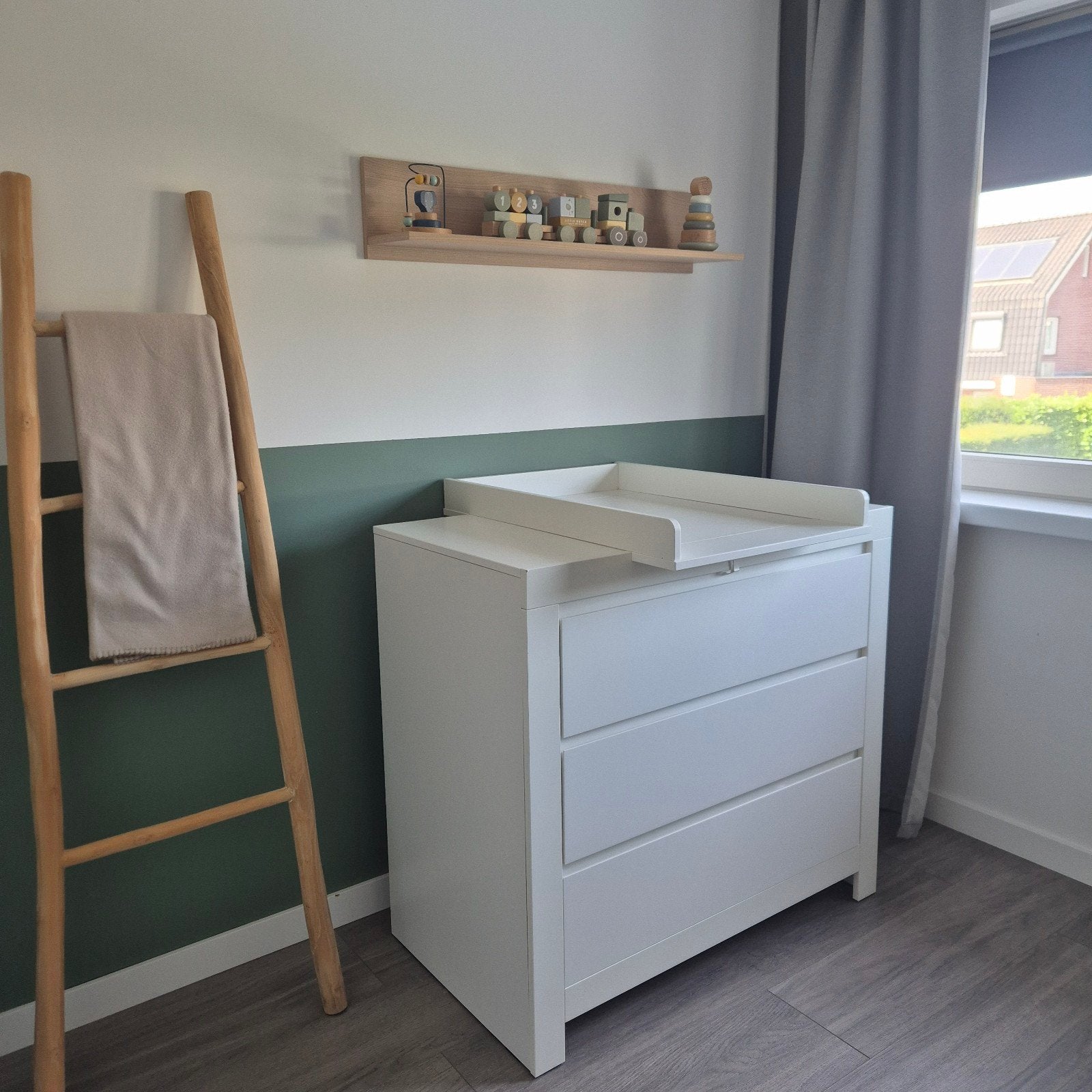 Bopita commode & ledikant met matras Ikea Himlavalv (120x60), Ophalen, 50 tot 70 cm, 100 cm of meer, Zo goed als nieuw