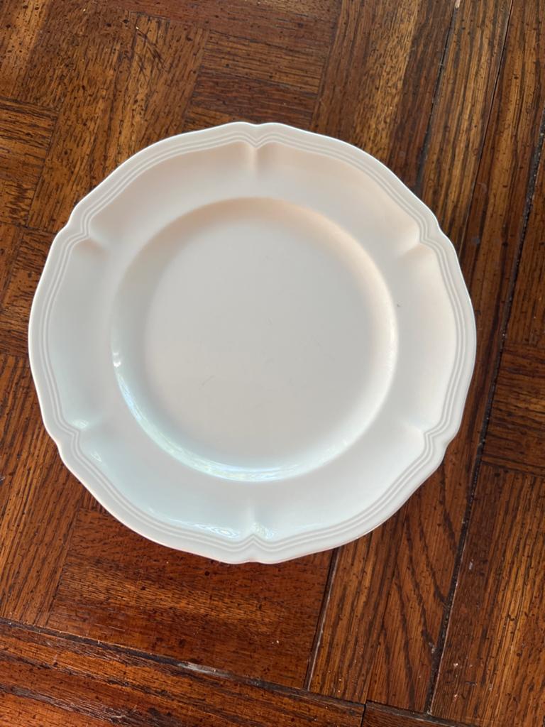 Villeroy & Boch gebaksbordjes - 7 stuks, wit, Ophalen of Verzenden, Zo goed als nieuw, Bord(en), Overige stijlen