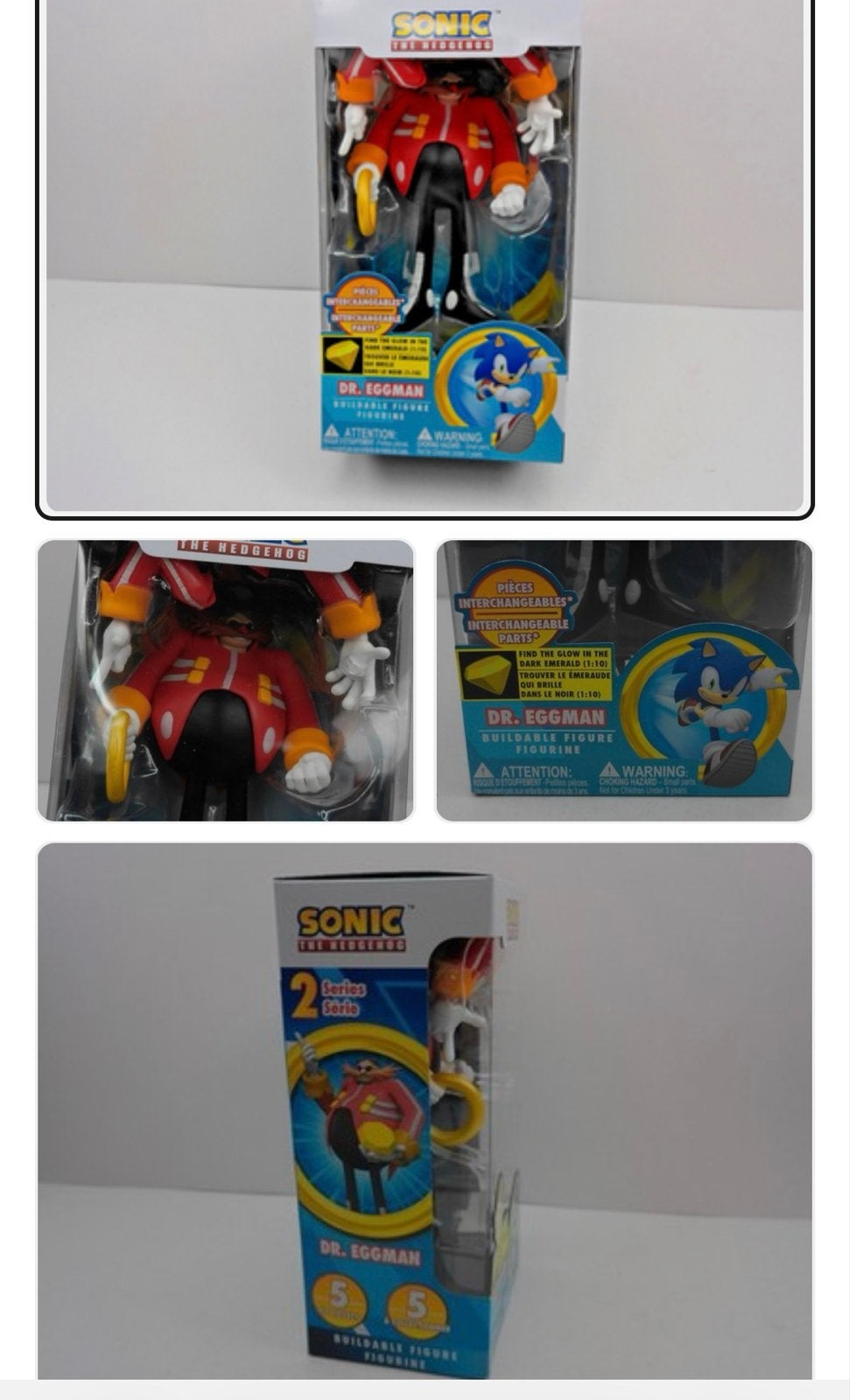 Dr. Eggman Sonic Action Figure Series 2 NIEUW origineel Sega, Ophalen of Verzenden, Nieuw