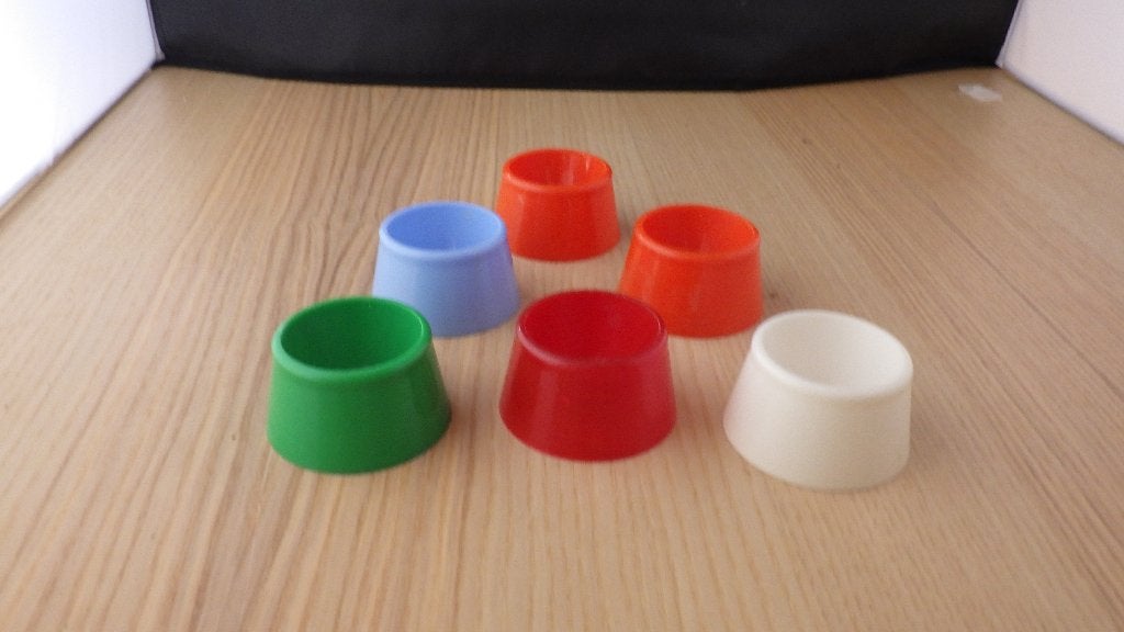 6 fleurige eierdopjes, Verzamelen, Retro, Ophalen of Verzenden, Overige typen