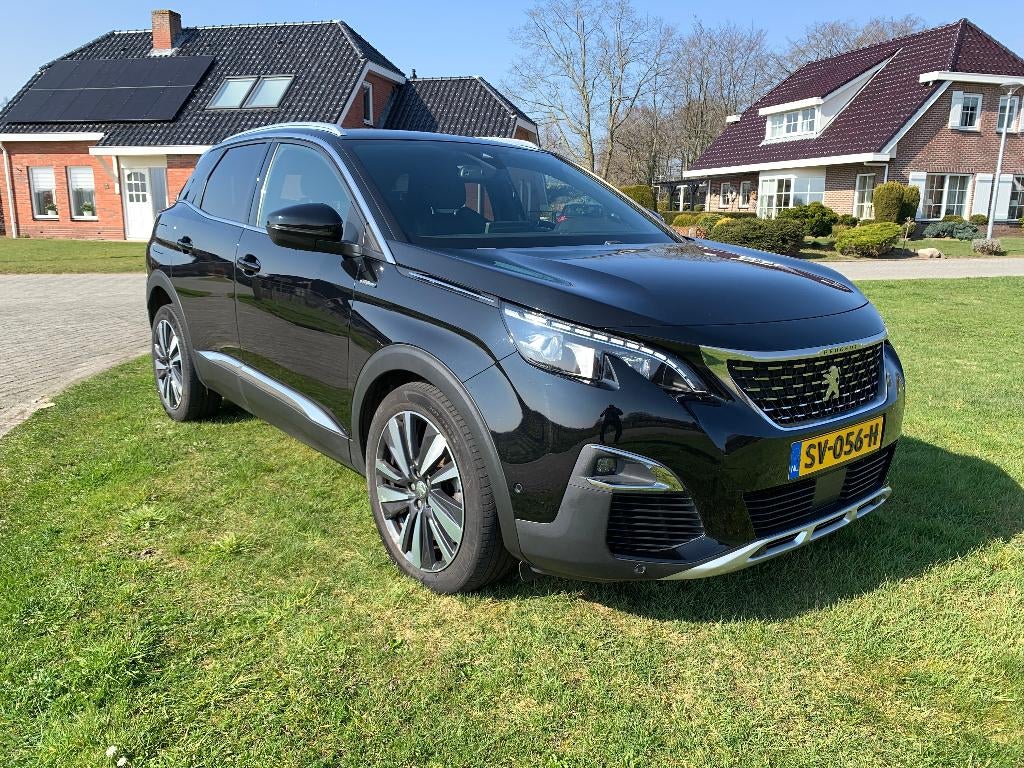 Peugeot 3008 GT Line Zwart NIEUWE APK - 4 NIEUWE BANDEN, Zwart, 1199 cc, Leder en Stof, Zwart