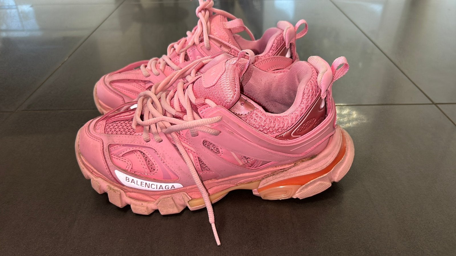 Balenciaga Tracks roze schoenen, Ophalen of Verzenden, Zo goed als nieuw, Overige typen, Overige merken