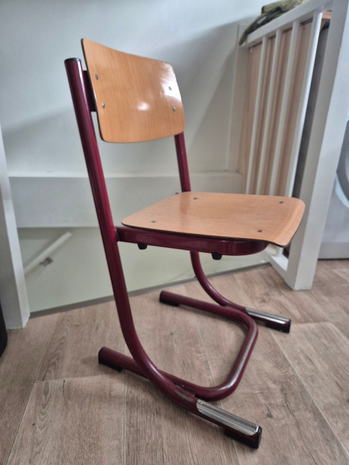 Vintage schoolstoel - Presikhaaf Arnhem, Ophalen, Gebruikt, Overige kleuren, Vintage, Retro, Industrieel