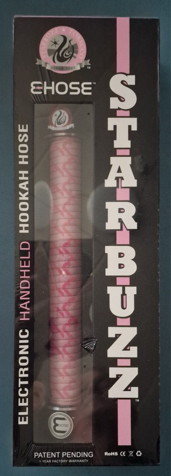 Starbuzz Tobacco E-Shisha E-Hose groot zwart of roze, Ophalen of Verzenden, Nieuw, (Water)pijp