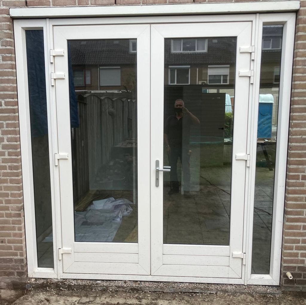 Tuindeur kozijn met zijlicht