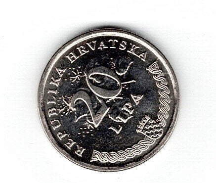 23-1663 Kroatie 20 lipa 1993, Postzegels en Munten, Verzenden, Overige landen, Losse munt
