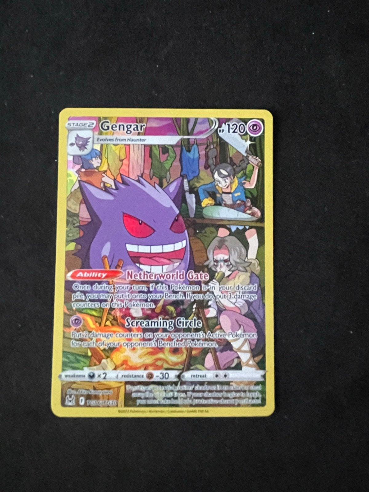 Gengar Pokémon kaart - Stage 2 - 120 HP, Ophalen of Verzenden, Zo goed als nieuw, Losse kaart