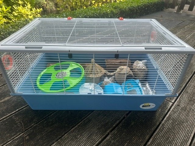Z.g.a.n. knaagdierenkooi 78x48x39 cm,  inclusief accessoires, Kooi, Zo goed als nieuw, Hamster, 75 tot 110 cm