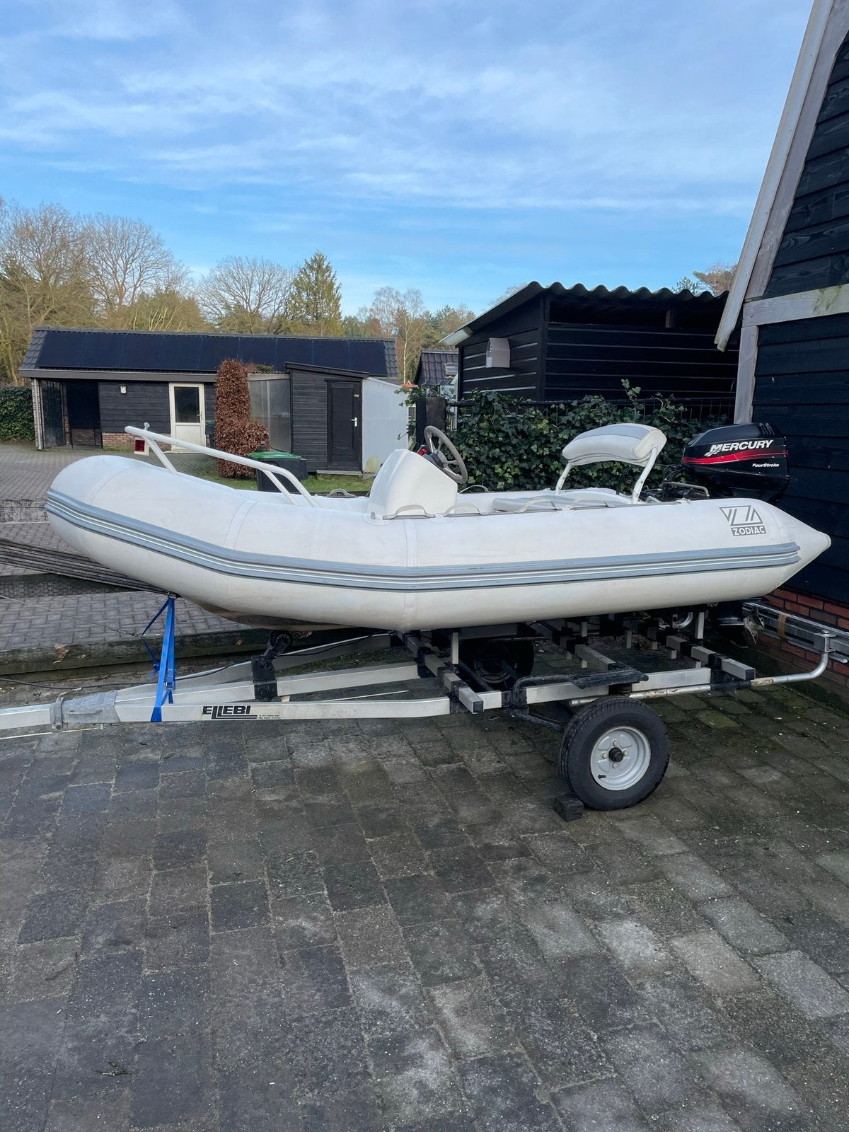 Zodiac yachtline 340dl met 15pk 4t, Watersport en Boten, Ophalen, 10 tot 30 pk, Gebruikt, Viertaktmotor