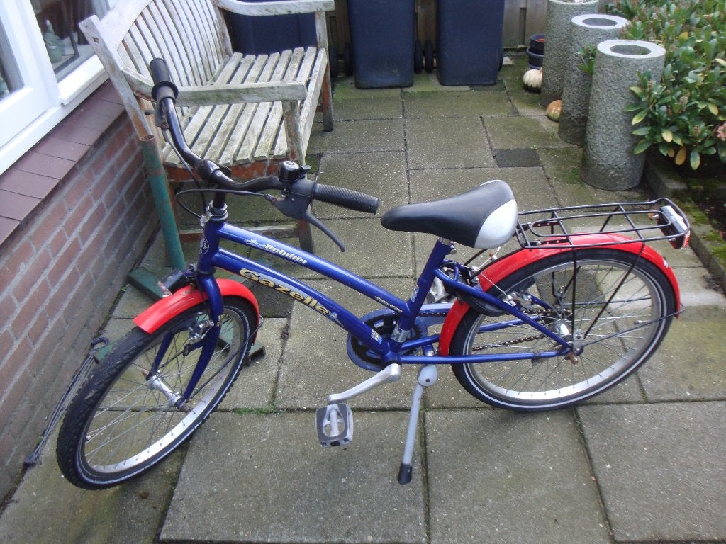 nette 22 inch gazelle dolphin meisjesfiets   33 cm, Ophalen, Terugtraprem, 22 inch, Gebruikt