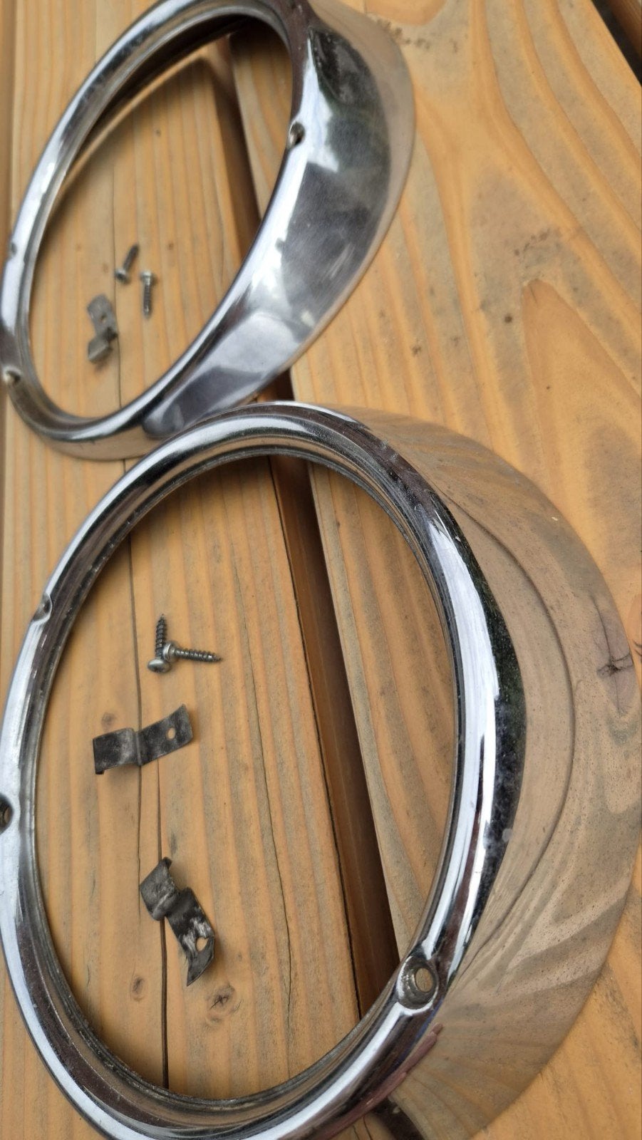 Diverse verchroomde onderdelen voor VW Kever 1200 (1972), Gebruikt, Volkswagen, Ophalen of Verzenden, Bumper
