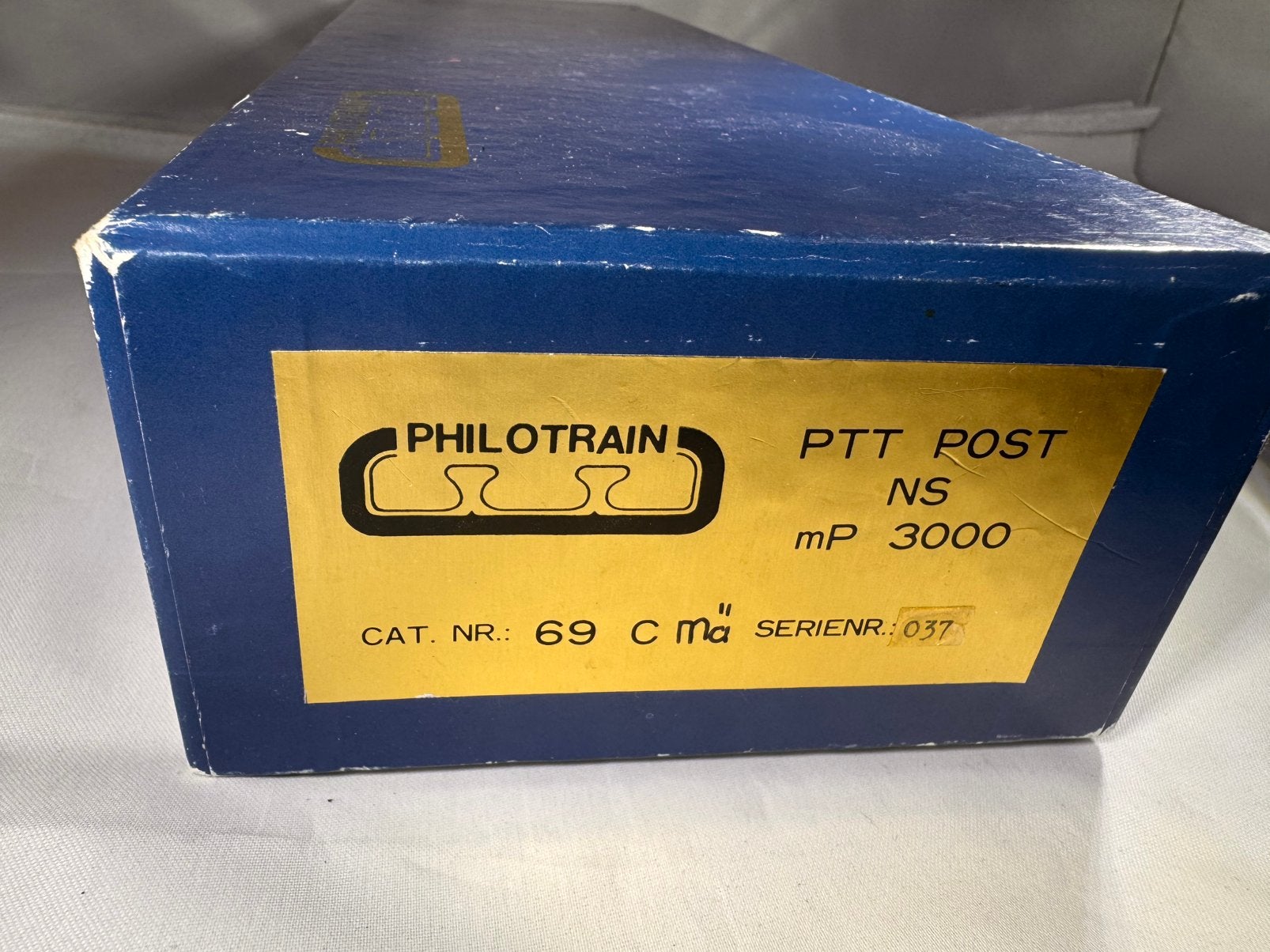 Prachtige messing ptt post trein Philotrain geschikt voor Ma, Overige merken, Wisselstroom, Locomotief, Ophalen of Verzenden