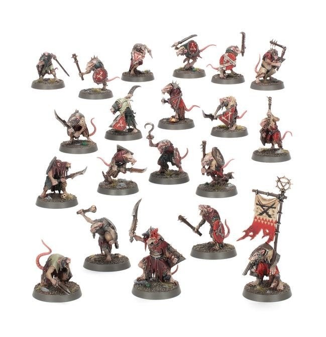 2x 20 Clanrats, Hobby en Vrije tijd, Wargaming, Ophalen of Verzenden, Zo goed als nieuw, Warhammer
