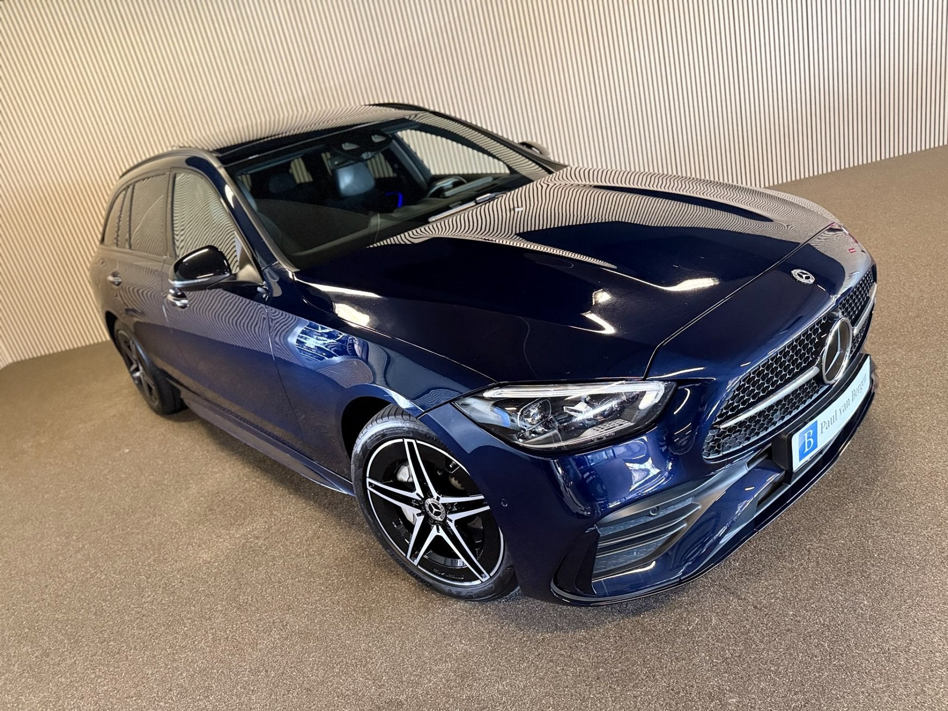 Mercedes-Benz C-Klasse Estate 300e AMG STYLING-SOH 97%-PANOR, Auto's, Automaat, Achterwielaandrijving, 4 cilinders, Blauw