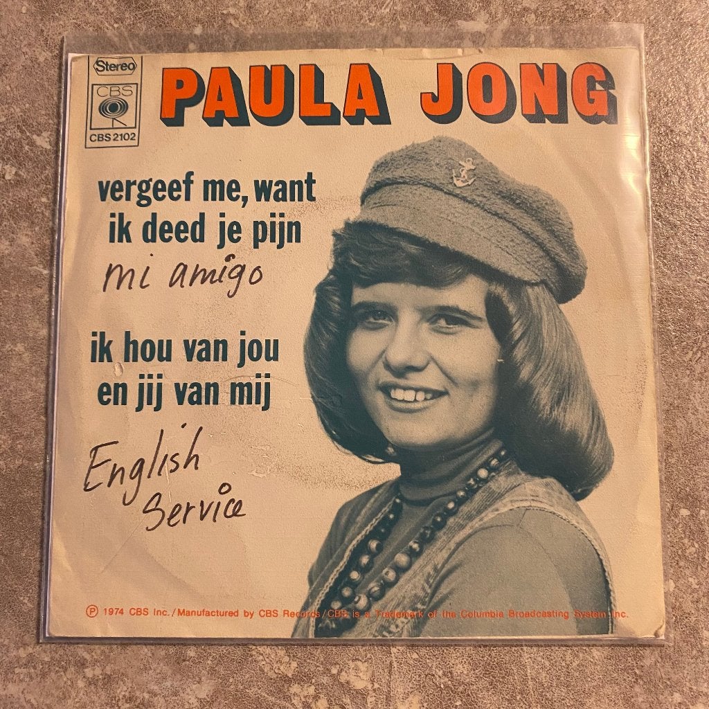 Piraat Paula Jong: Vergeef Me, Want Ik Deed Je Pijn, Cd's en Dvd's, Vinyl Singles, 7 inch, Ophalen of Verzenden, Zo goed als nieuw