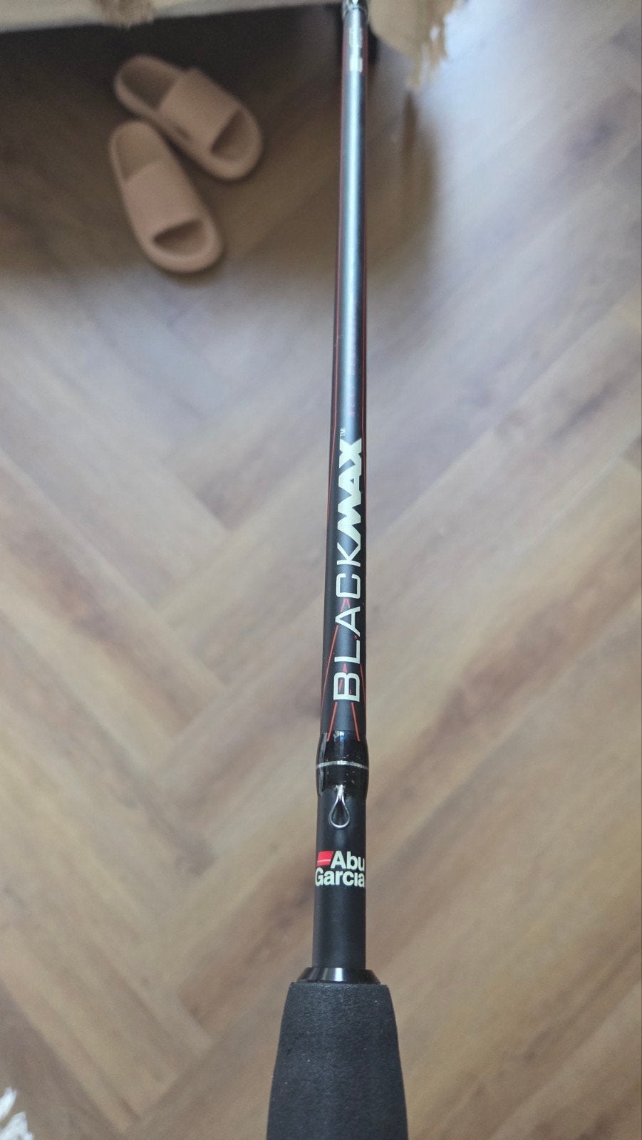 abu garcia black max 2m 15-45 gram reel, Ophalen of Verzenden, Zo goed als nieuw, Werphengel