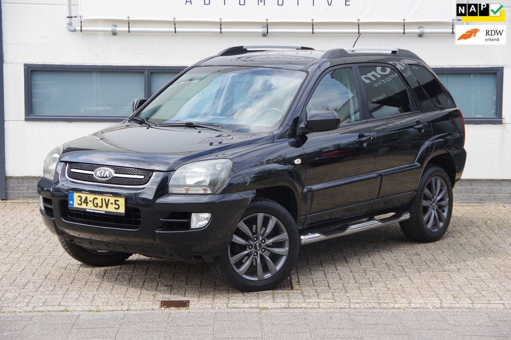 Kia Sportage 2.0 CVVT X-ception | Dealer onderhouden| Leder|, 1442 kg, Gebruikt, 4 cilinders, Zwart