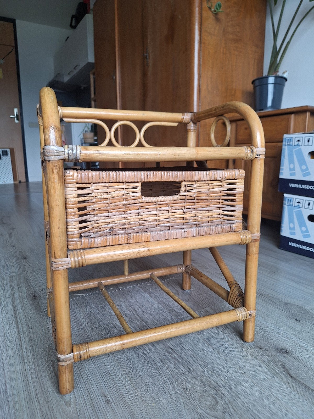 Rotan kastje, Ophalen, 1 of 2 laden, 50 tot 100 cm, Minder dan 100 cm