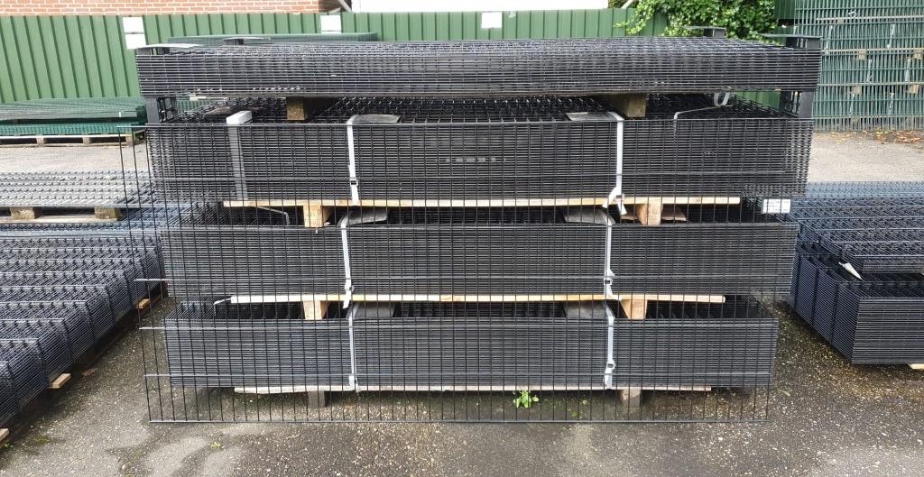 50m 656 dubbelstaafmat 120cm hoog Zwart Aanbieding, Ophalen of Verzenden, Nieuw, IJzer, Dubbelstaafmat hekwerk