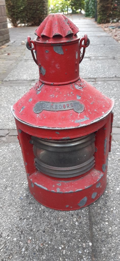 oude scheepslamp, Ophalen of Verzenden, Gebruikt