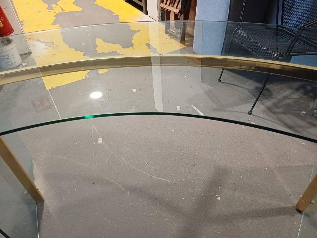 Glazen directiebureau van Gallotti en Radice - design, Ophalen, Gebruikt, Overige merken, 60 cm