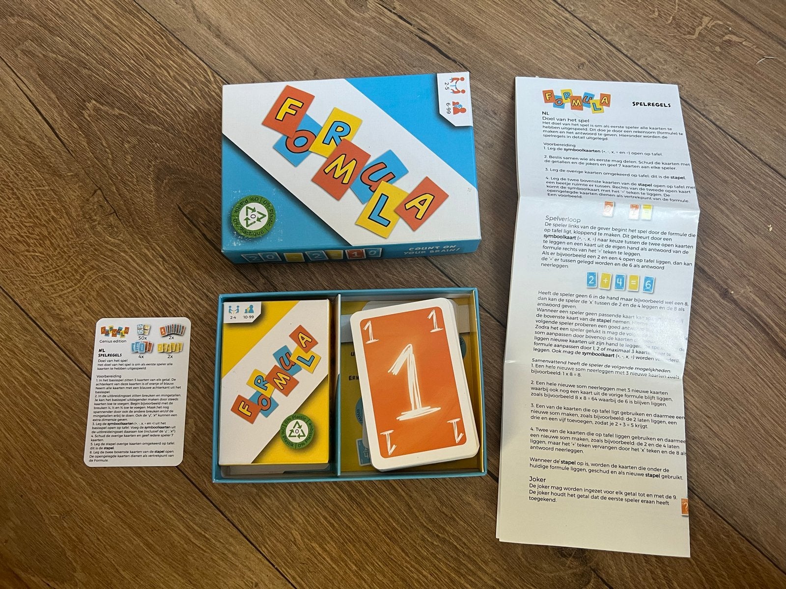 Formula Rekenspel  (Basisspel + Genius Edition), Drie of vier spelers, Ophalen of Verzenden, Zo goed als nieuw
