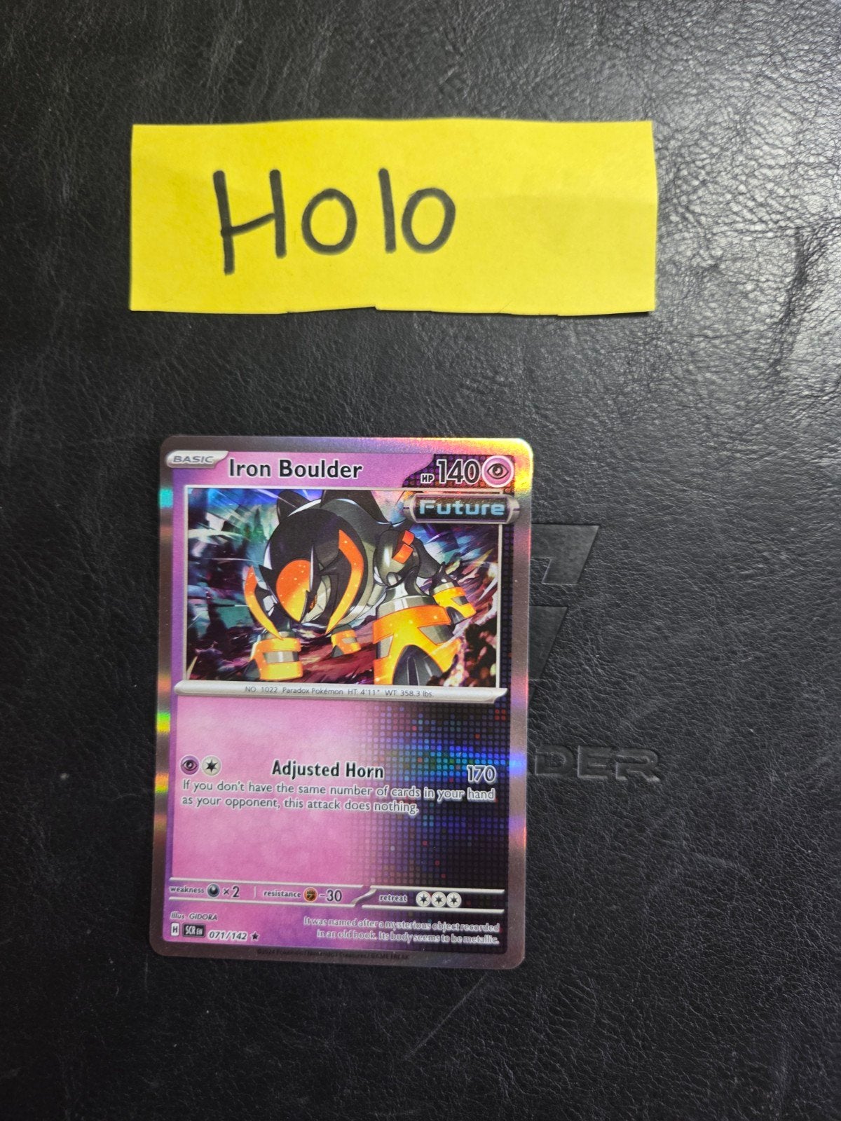 Iron Boulder 071/142 Stellar crown, Hobby en Vrije tijd, Verzamelkaartspellen | Pokémon, Ophalen of Verzenden, Zo goed als nieuw