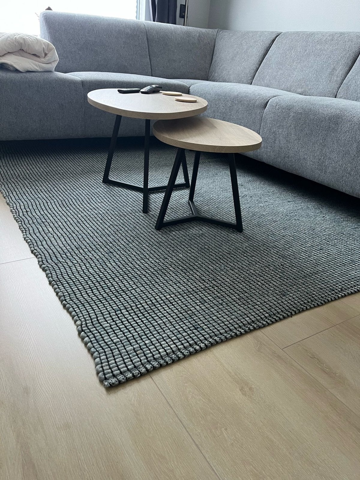 Modern Vloerkleed - Grijs/Blauw - Pronto wonen, Huis en Inrichting, Stoffering | Tapijten en Kleden, Ophalen, 100 tot 150 cm, Zo goed als nieuw