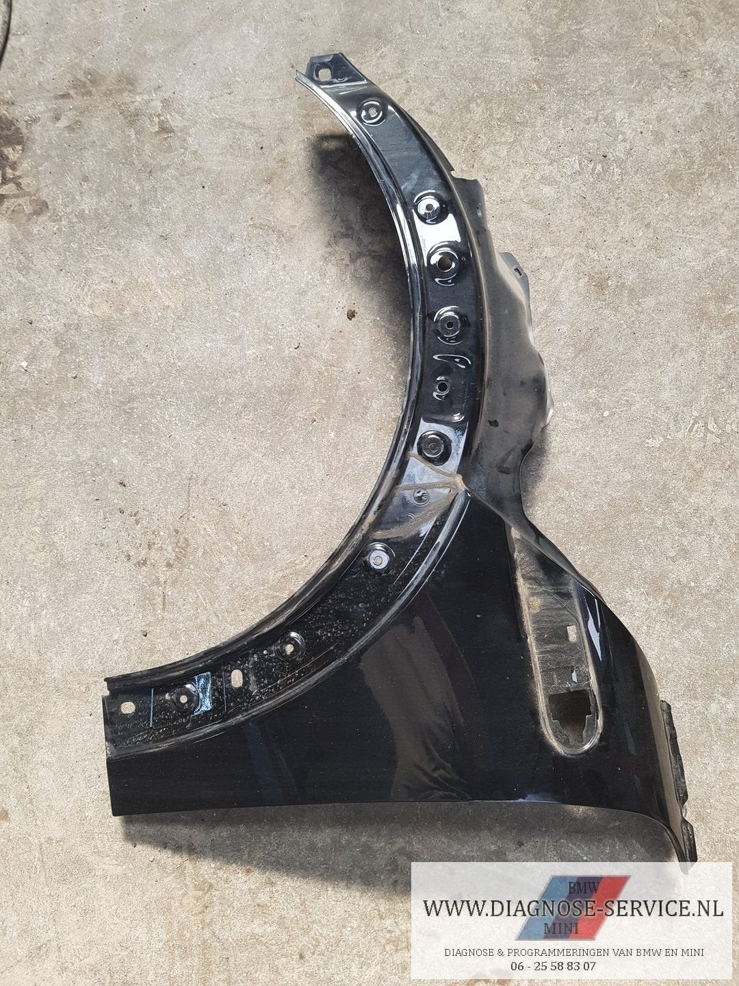 mini cooper R56 voorscherm links zwart, Gebruikt, -, -, Ophalen of Verzenden
