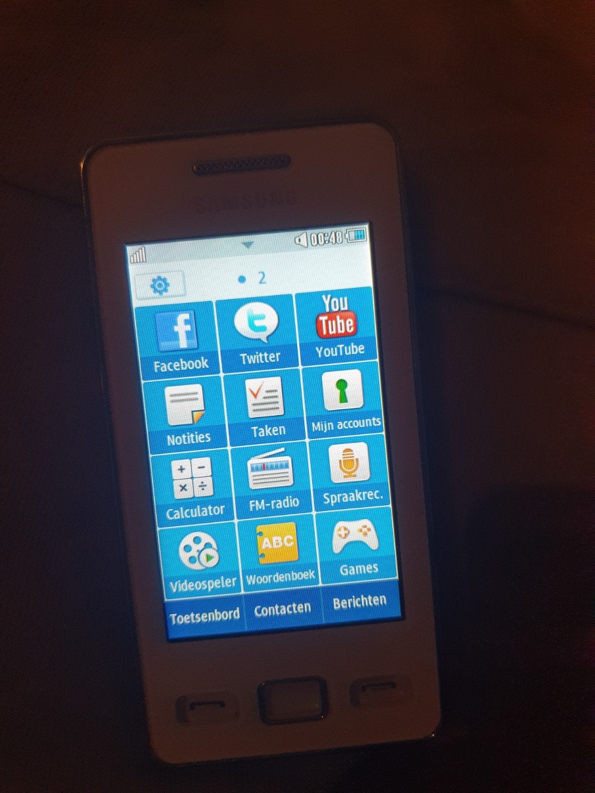 Samsung Star II GT-S5260 - Wit, Zeer Netjes, Telecommunicatie, Ophalen, Overige modellen, Wit, Zonder simlock