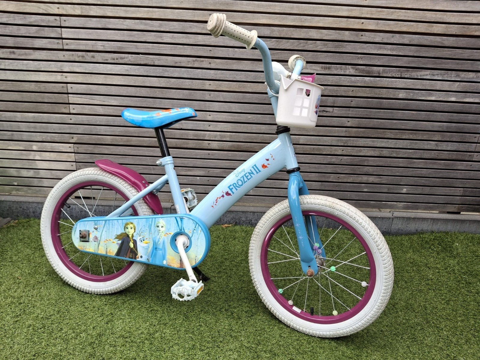 Frozen fiets, 16 inch, Ophalen, Terugtraprem, Gebruikt, Disney Frozen